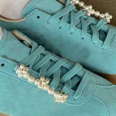 Shoe Care & Accessories Shein Versatile Korean Style Pearl Beaded Flower Shoe Buckle