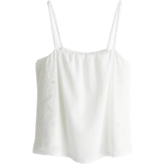 H&M Broderie Anglaise Strappy Top - Cream