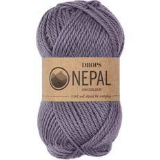 Drops Design Nepal Uni Colour Grålilla 75m