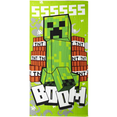 Minecraft Creeper Boom Guest Towel Green (140x70cm)