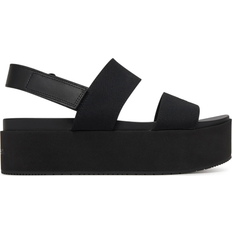 Canvas Slippers & Sandals Calvin Klein Canvas Platform - Triple Black