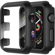 Wearables Diruite 2-Stück Hartglas Schutzhülle Apple Watch Series 3 2 1