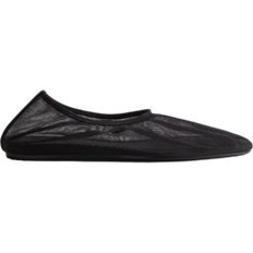 40 ½ - Återvunna material Ballerinaskor H&M Mesh Ballerinas - Black