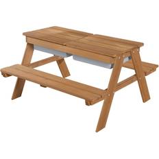 Roba Children's Solid Wood Picnic Table with Sand Tub Tables