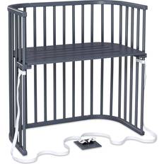 Babybay boxspring seng Babybay Boxspring Bed Grey Varnished 54x96cm