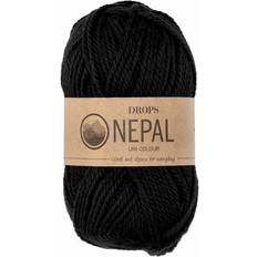 Drops Design Nepal Uni Colour Black 75m