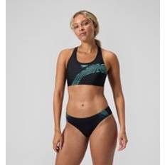 Speedo Blå Bikinier Speedo Placement Bikini - Black/Turquoise