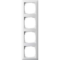Materiali per Installazioni Elettriche Gira Abdeckrahmen 4f. rws-gl 021403