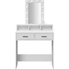 vidaXL 865163 White Sminkbord 41x79cm
