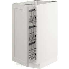Trådkurve IKEA Metod Underskab Med Trådkurve - Hvid/Lerhyttan Lysegrå