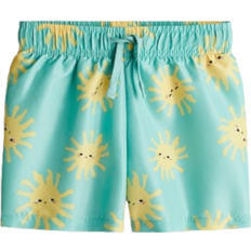 Bademode H&M Patterned Swim Shorts - Turquoise/Sun (1265468006)