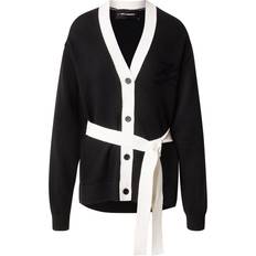 Karl Lagerfeld Koftor Karl Lagerfeld Strickjacke - Schwarz Weiß