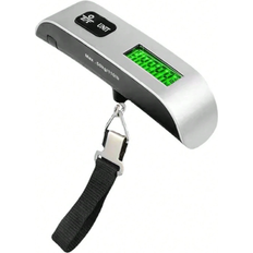 Shein 1pc Portable Luggage Scale, Multifunction High Precision Travel Digital Hanging Scales With Hook Or With Webbing Belt, 50kg/10g Digital Luggage Scale Electronic Portable Suitcase Travel Weighs With Blue Light Electronic Travel Hanging Scales Airplane Webbing Scales For Fishing Shopping Travel, Travel Supplies, Travel Necessities Toiletry Bag Wash Bag Toiletry Travel Bag Makeup Storage Beach Beach Bag Vacation Holiday Essentials School Supplies Travel Essentials Ladies For College Dorm Bathroom Travel Accessories Travel Must Haves Summer School Accessories Back To School Stuff