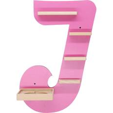 Pink Shelfs Kid's Room Mid you Regal Buchstabe J für Toniebox