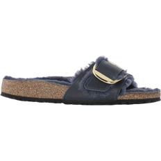 Birkenstock Madrid Big Buckle Shearling Natural Leather Oiled - Midnight