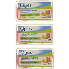 Body Protection Quies Protection Auditive Mousse 3 x 3 Pairs