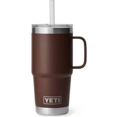 Yeti Med håndtag Termokopper Yeti Rambler 25 Oz Straw Mug Wetlands Brown Termokop