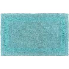 Cotton Bath Mats Homescapes Luxury Reversible Cotton Bath Mat 70 x 120 cm Blue cm