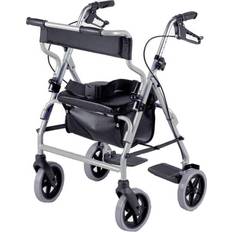 Wheel Chairs NRS Healthcare 2 In 1 Rollator & Transit Chair