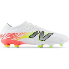 New Balance Soccer Shoes New Balance Furon v8 Pro FG Firm Ground Soccer - White/Energy Red/Hi