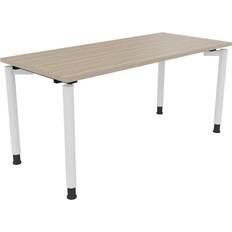 Möbler Soennecken Vierfuß Rundrohr B1600xT700xH680-820 Schreibtisch