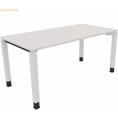 Möbler Soennecken Vierfuß Quadratrohr B1600xT800xH680-820 Schreibtisch