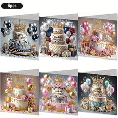 Diamond Paintings on sale Temu 6pcs Diamond Painting Birthday Party Balloon Set