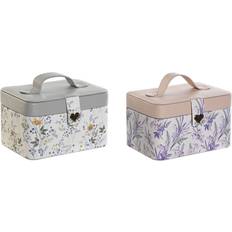 Elegant Smyckeskrin Set - Vit/Grå/Lila/Ljusrosa