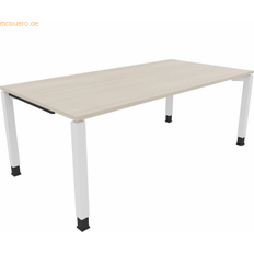 Möbler Soennecken Vierfuß Quadratrohr B2000xT1000xH680-820 Schreibtisch