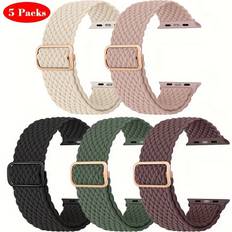 Wearables Temu Braided Loop Adjustable Iwatch Bands 38mm 45mm 49mm