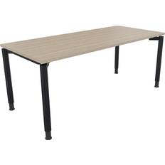 Möbler Soennecken Vierfuß Rundrohr B1800xT800xH680-820 Schreibtisch