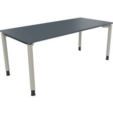 Möbler Soennecken Vierfuß Rundrohr B1800xT800xH680-820 Schreibtisch