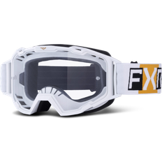 Vita Motorcykelglasögon FXR Maverick Prime Crossglasögon - Vit-Guld