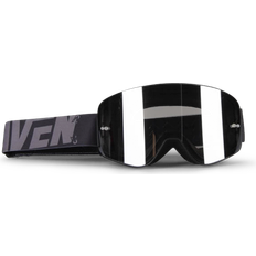 Motorcykelglasögon Raven Edge Magnetic Blackout Crossglasögon - Svart-Rök