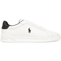 Polo Ralph Lauren Heritage Court II Lædersko Fast Blonder Casual - Hvid