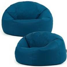 Turquoise Bean Bags ICON Classic Indoor Outdoor Khaki Chair Pack 2 Bean Bag