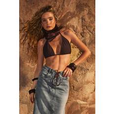 Swimwear boohoo Triangle Bikini Top - Brown