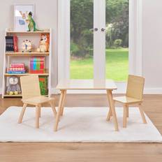 Child Table Kid's Room Liberty House Toys Kids Natural Wood Table And Two Chairs Set Beige
