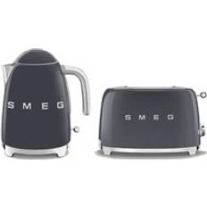 Smeg Grey Kettles Smeg KLF03 TSF01 Bundle Set Kettle 2 Slice Toaster