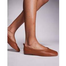 Leesa Ballerina Flats - Tan Brown