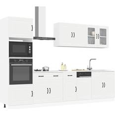 vidaXL 7 Piece Kitchen Cabinet Set Kalmar White Engineered Wood