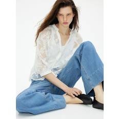 H&M Ladies White Lace Blouse