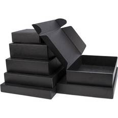 Shein 10pcs Black Corrugated Cardboard Boxes