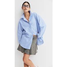 H&M Ladies Striped Oxford Shirt - Blue/Striped