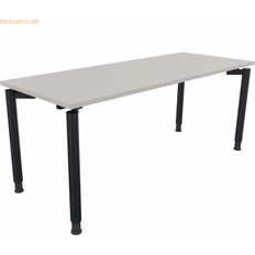 Möbler Soennecken Vierfuß Rundrohr B1800xT700xH680-820 Schreibtisch