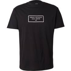 Armani Exchange Graphic Logo Box T-Shirt - Black