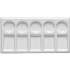 Palettes Global Ceramic Palette Rectangle Mixing Tray 10 Well