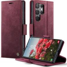 S23 ultra case samsung GANGXUN Retro Leather Wallet Case Samsung Galaxy S23 Ultra