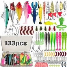 Fishing Equipment Shein Fishing Lures 133Pcs Bass Kit