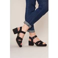 Moshulu Araniko Chunky Heel Sandals - Black